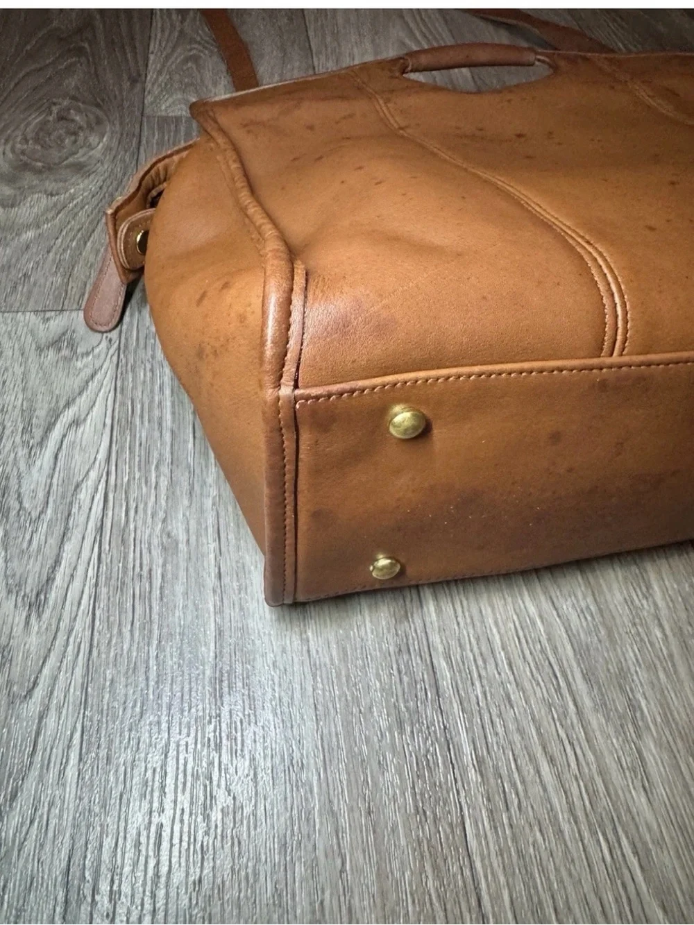 COACH 9995 Vintage Brown Leather Bag With Crossbody Strap